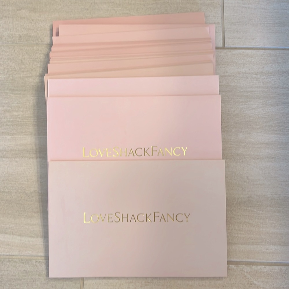 Loveshackfancy envelopes ( lot of 23)